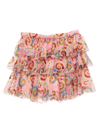 'Geo Poly Barocco Flower' skirt Skirts