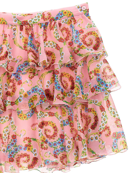 'Geo Poly Barocco Flower' skirt Skirts