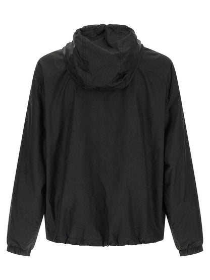 'Barocco' jacquard windbreaker Down jacket, Parka, Casual jackets