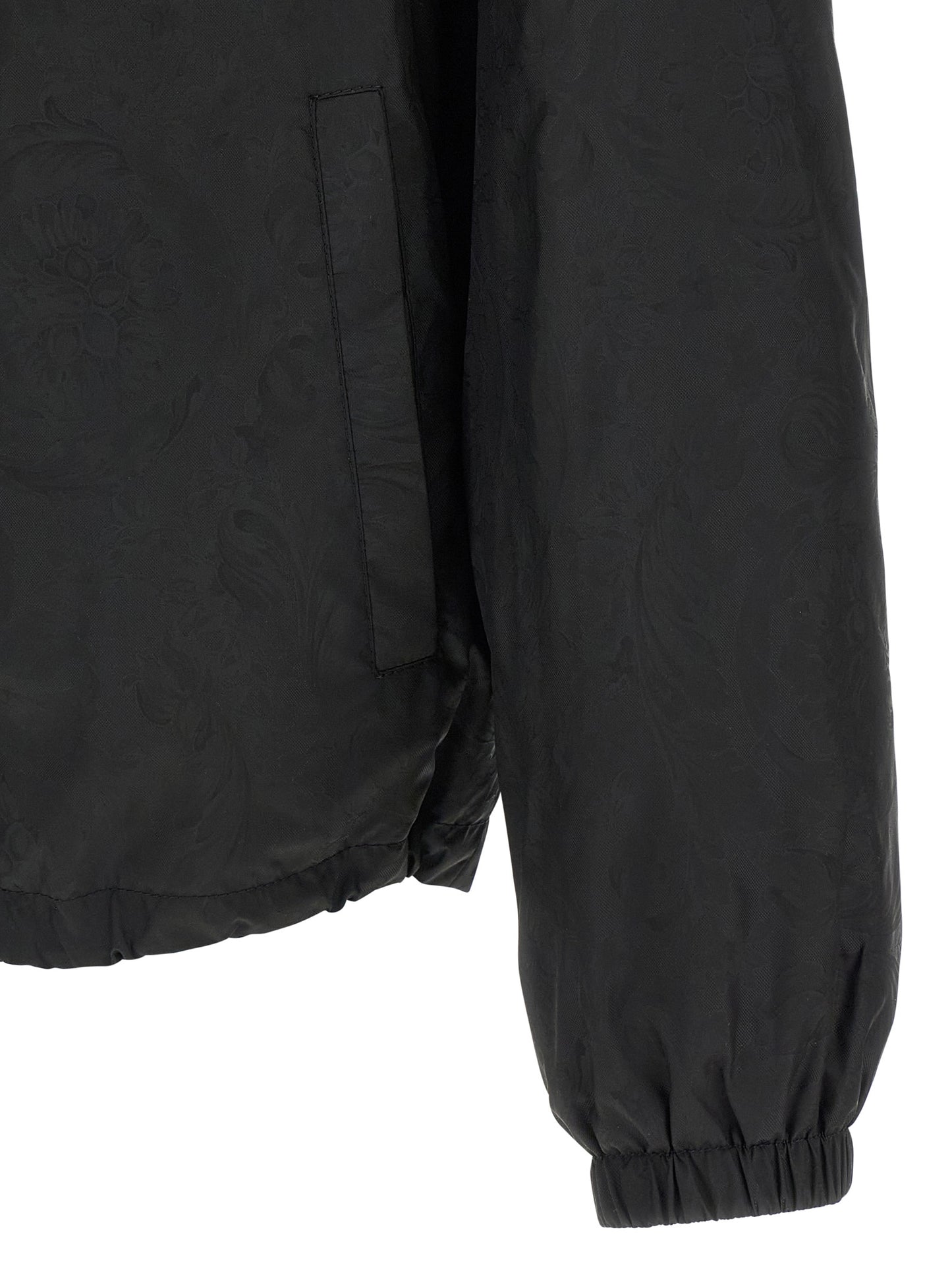 'Barocco' jacquard windbreaker Down jacket, Parka, Casual jackets