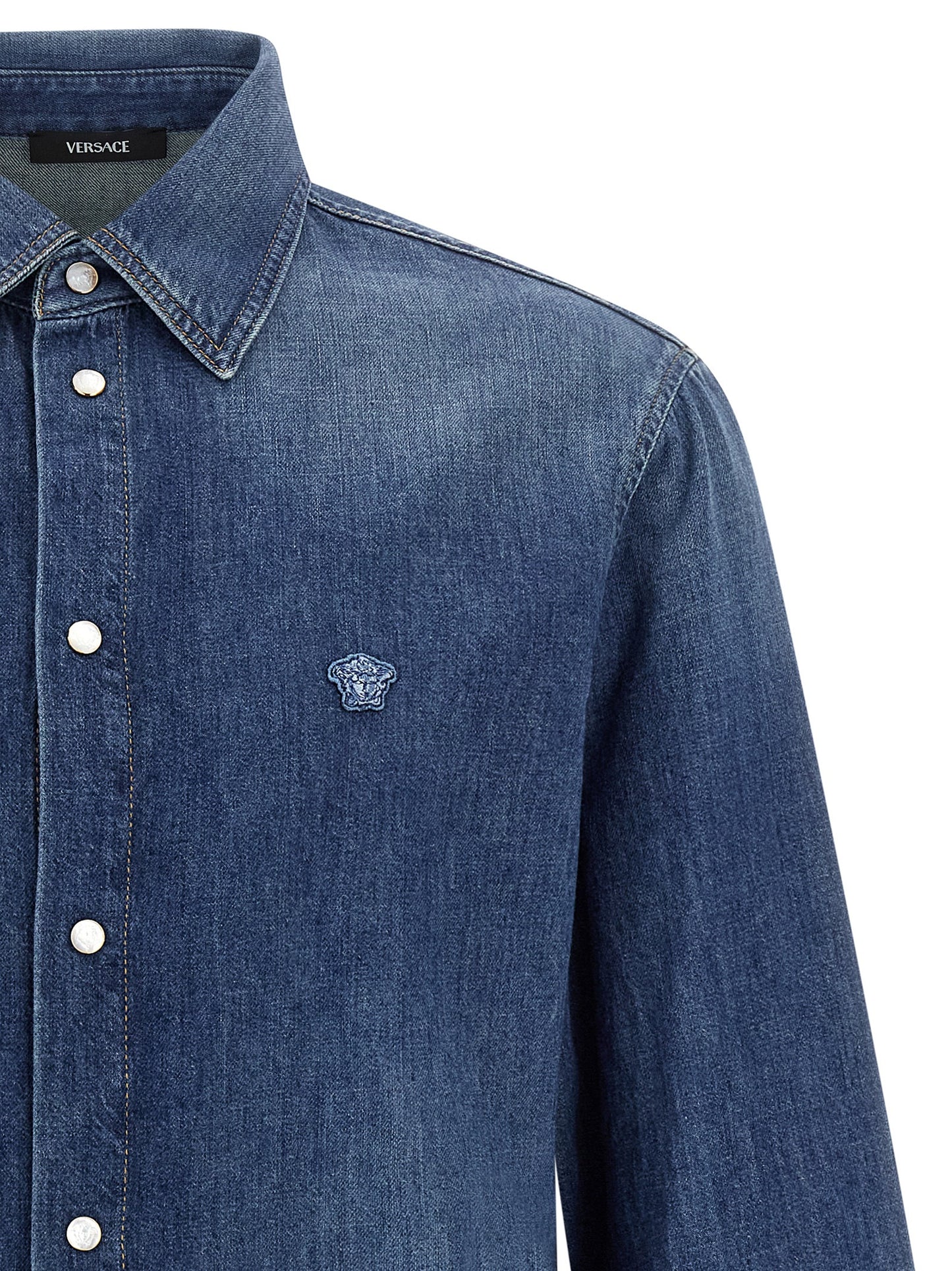 'Medusa' patch shirt Shirt, blouse