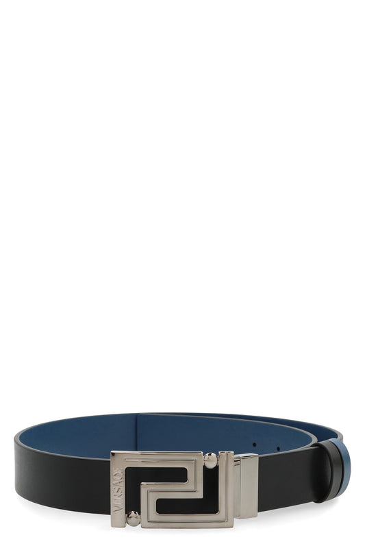 Versace Greek reversible leather belt