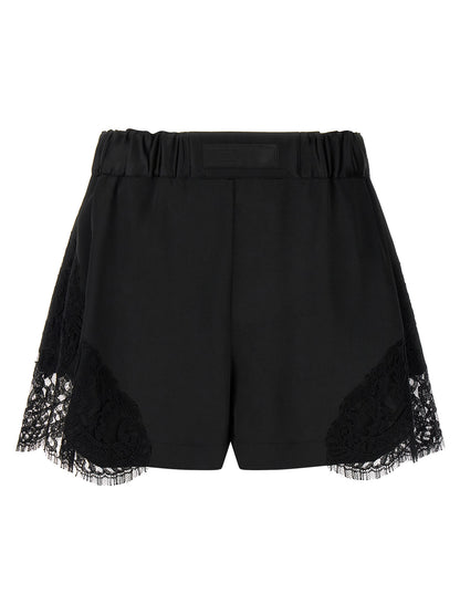 Lace insert shorts Bermuda, short