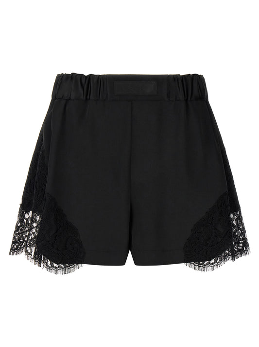 Lace insert shorts Bermuda, short