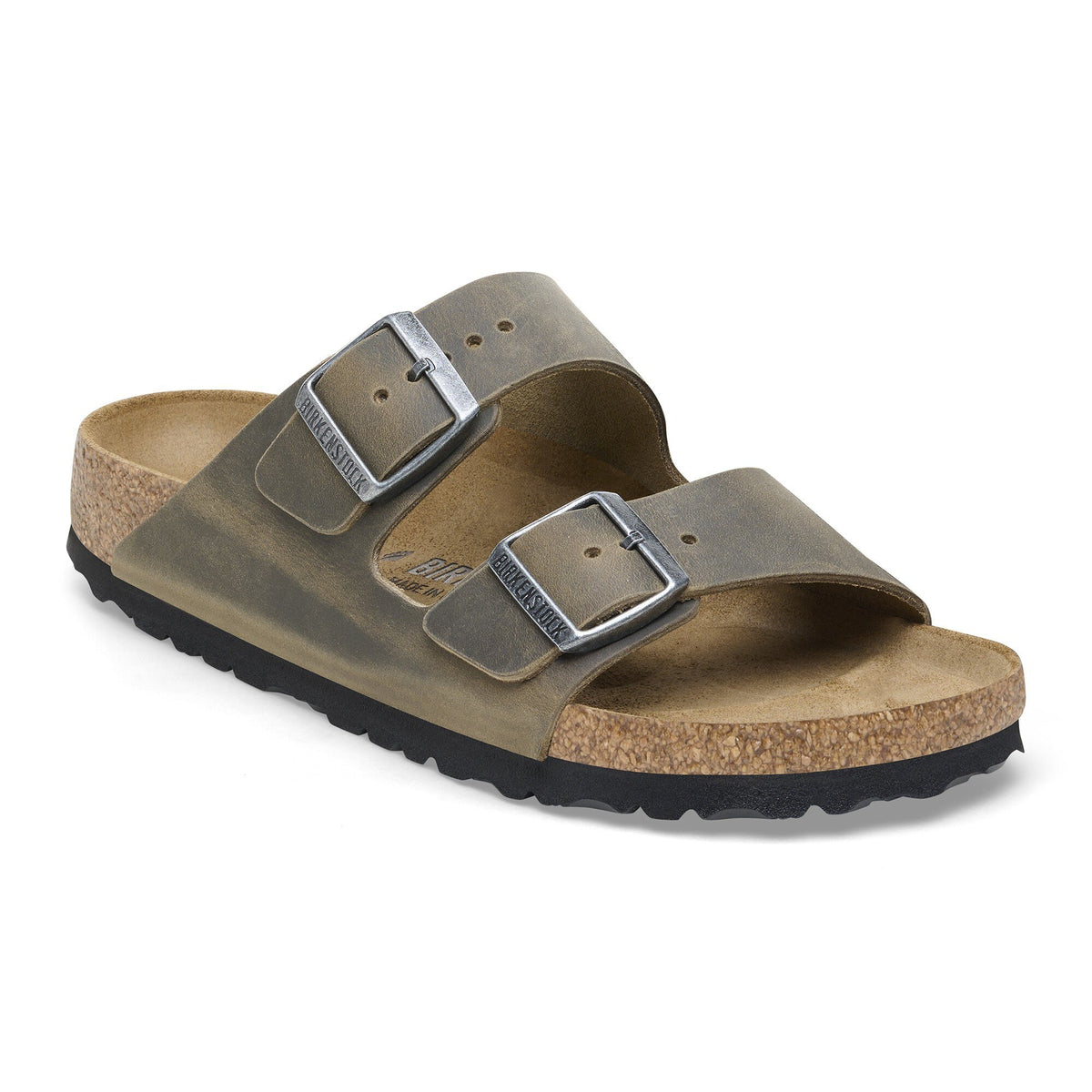 Birkenstock Leather slides with buckle