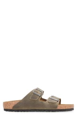 Birkenstock Leather slides with buckle
