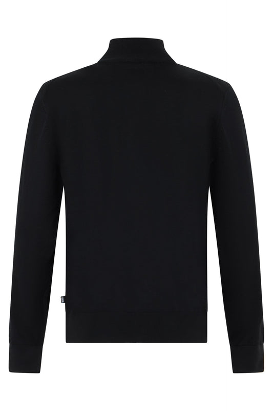 Wool cardigan with zipper RTW
