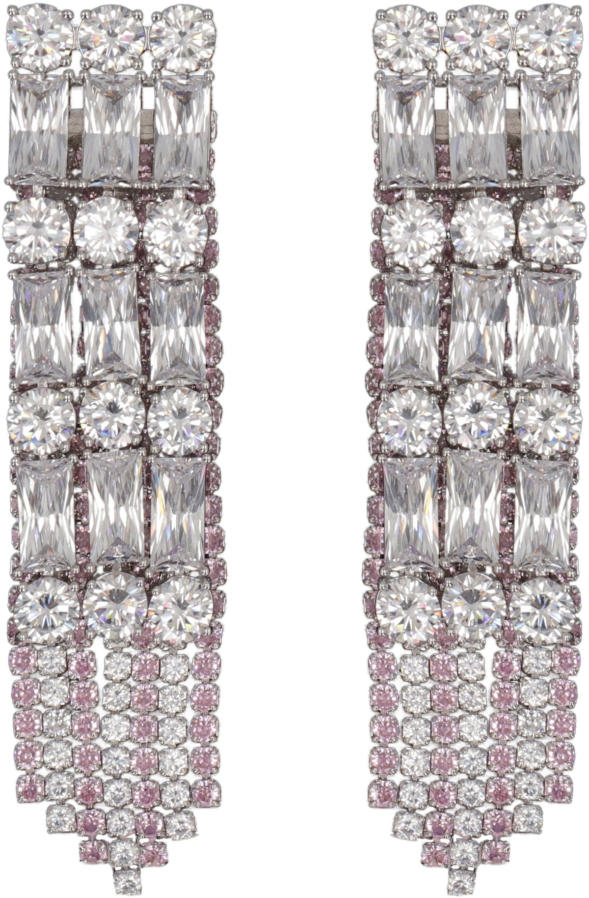 Crystal Pink Droplet earrings RTW