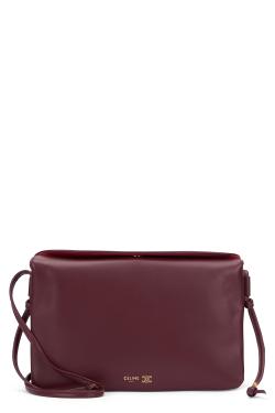 CELINE Trio Flap shoulder bag in smooth leather