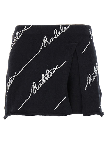 Skort 'Sequin Logo Mini' Bermuda, short