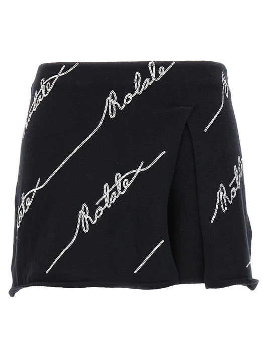 Skort 'Sequin Logo Mini' Bermuda, short