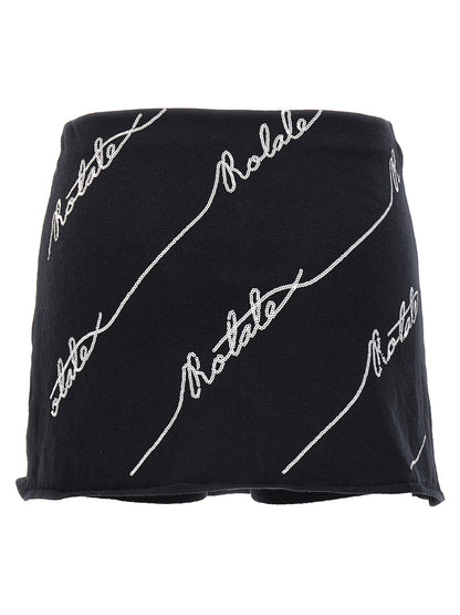 Skort 'Sequin Logo Mini' Bermuda, short