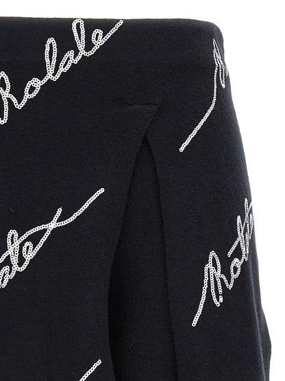 Skort 'Sequin Logo Mini' Bermuda, short
