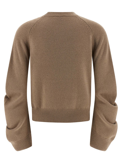 Curved sleeve sweater Sweater, cardigans