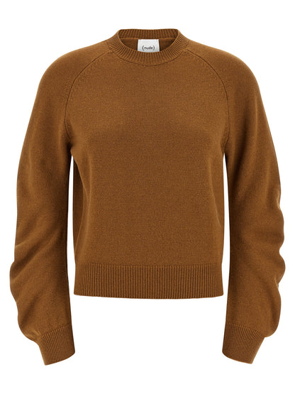 Curved sleeve sweater Sweater, cardigans