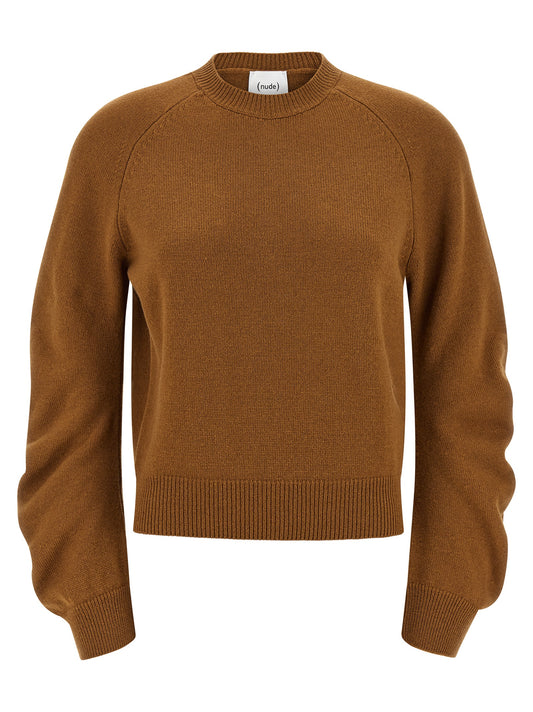 Curved sleeve sweater Sweater, cardigans