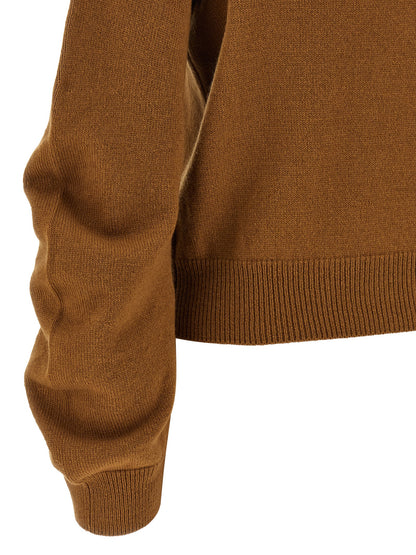Curved sleeve sweater Sweater, cardigans