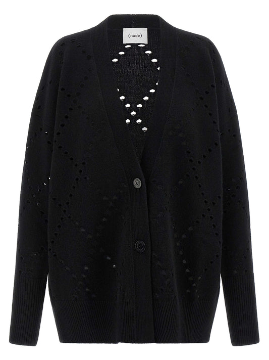Argyle cut-out cardigan Sweater, cardigans