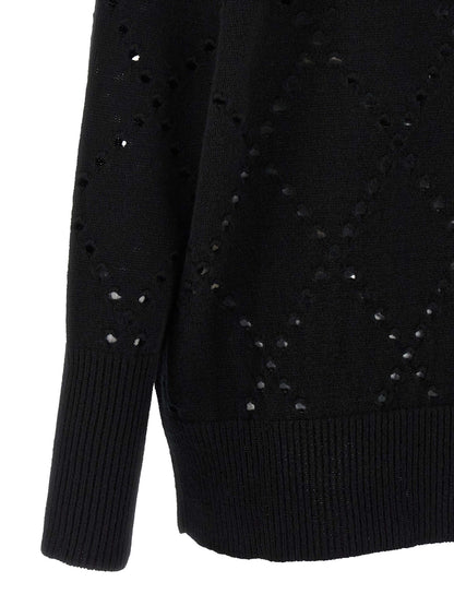 Argyle cut-out cardigan Sweater, cardigans