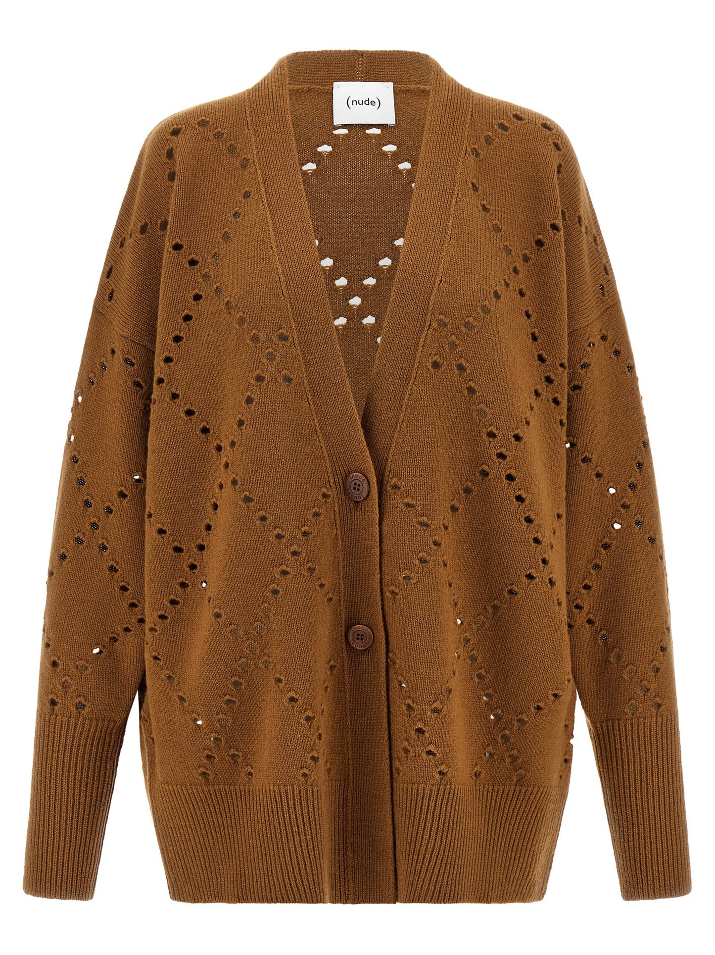 Argyle cut-out cardigan Sweater, cardigans