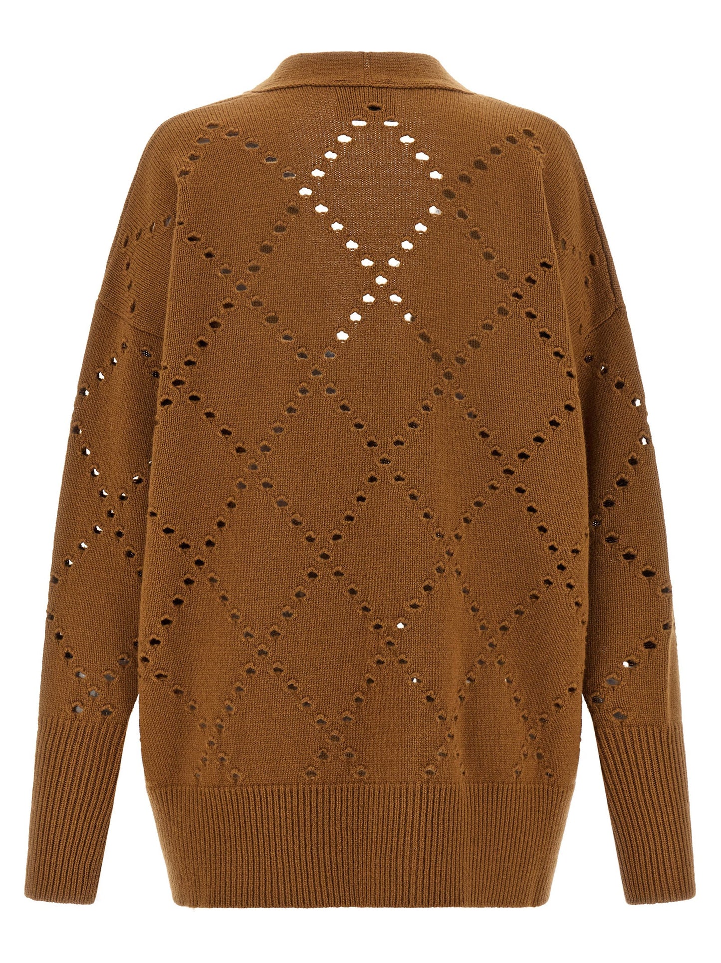 Argyle cut-out cardigan Sweater, cardigans
