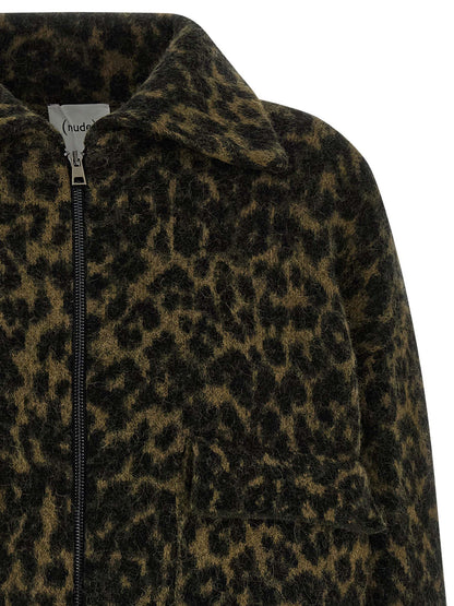 Animalier bomber jacket Down jacket, Parka, Casual jackets