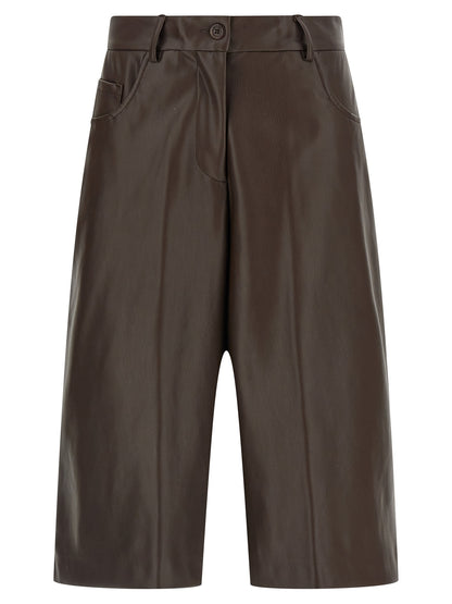 Leather-effect bermuda shorts Bermuda, short