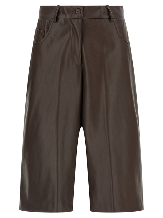 Leather-effect bermuda shorts Bermuda, short