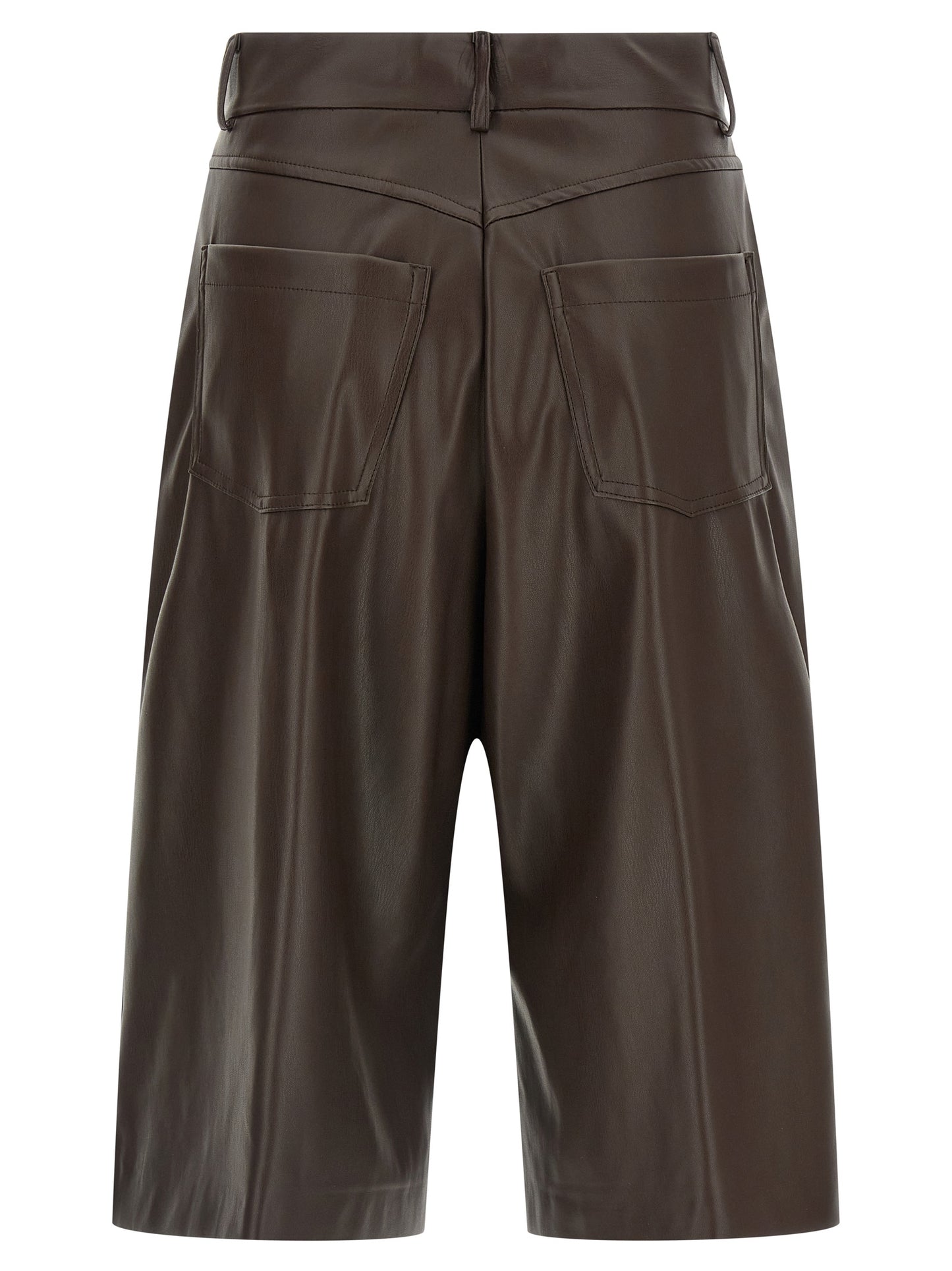 Leather-effect bermuda shorts Bermuda, short