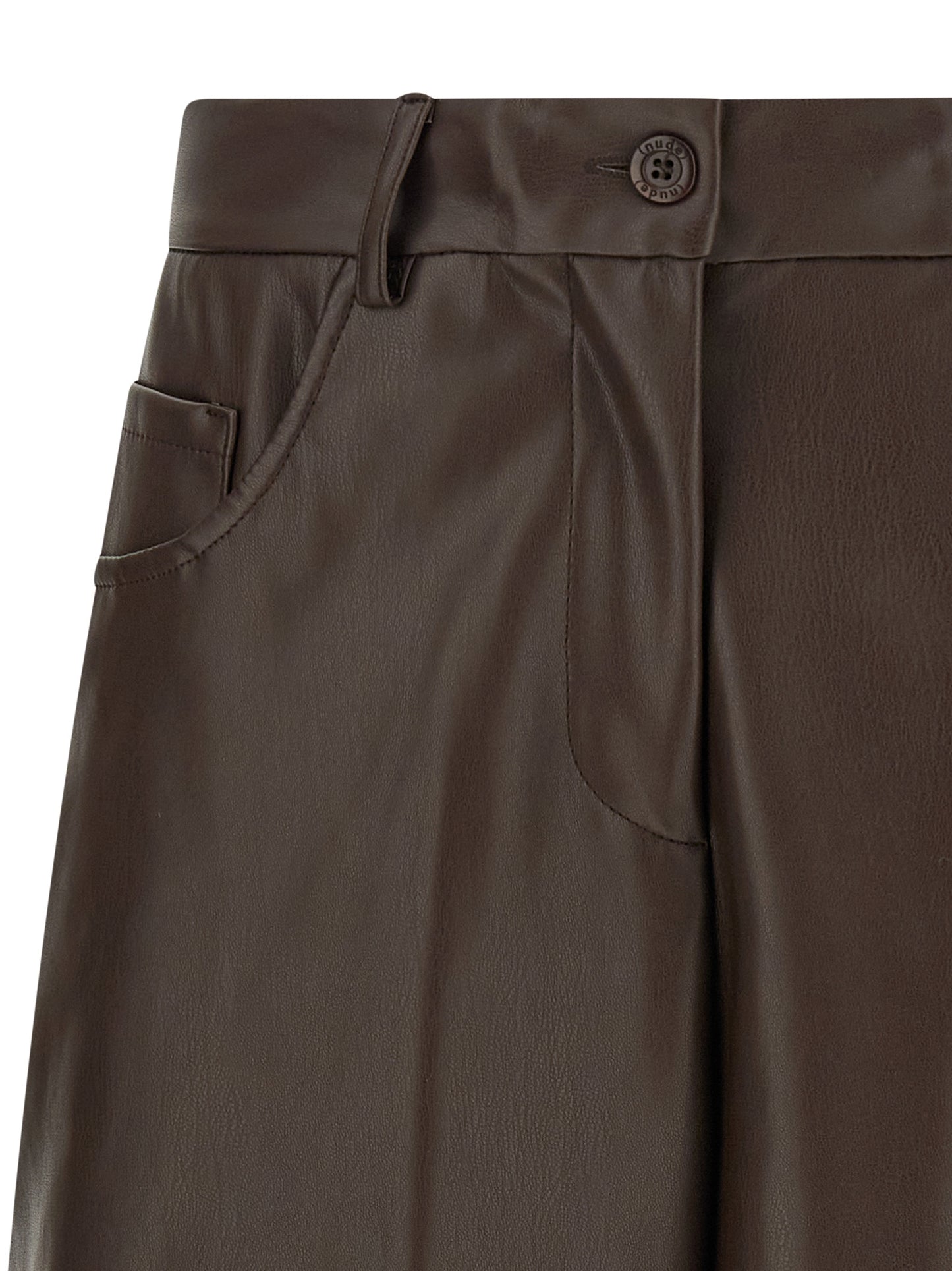 Leather-effect bermuda shorts Bermuda, short