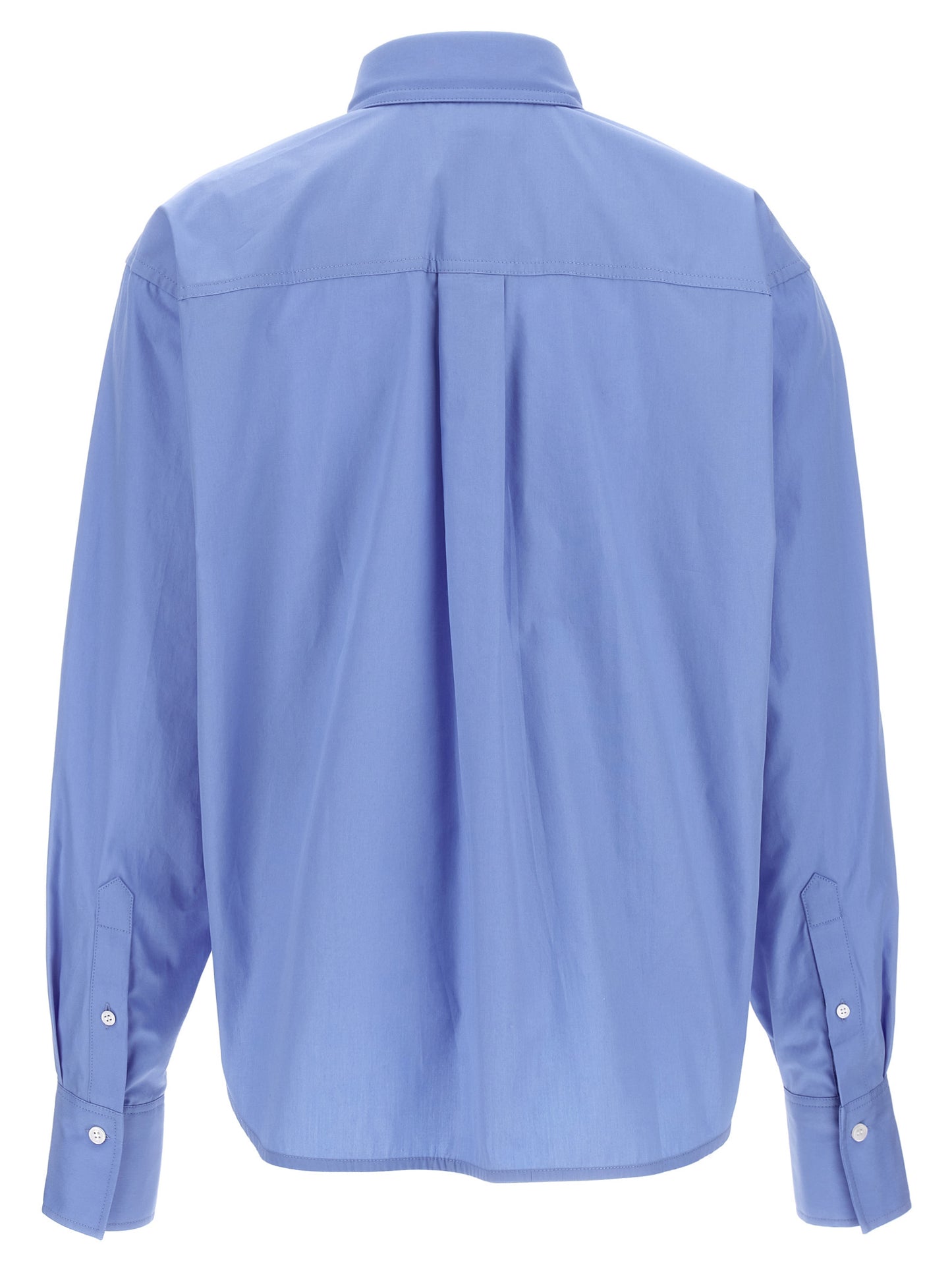 Cropped shirt with logo embroidery Shirt, blouse