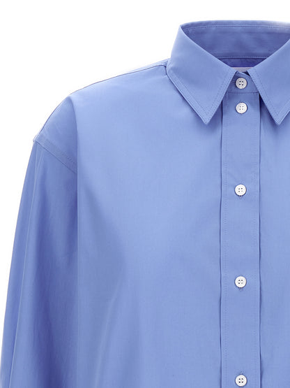 Cropped shirt with logo embroidery Shirt, blouse