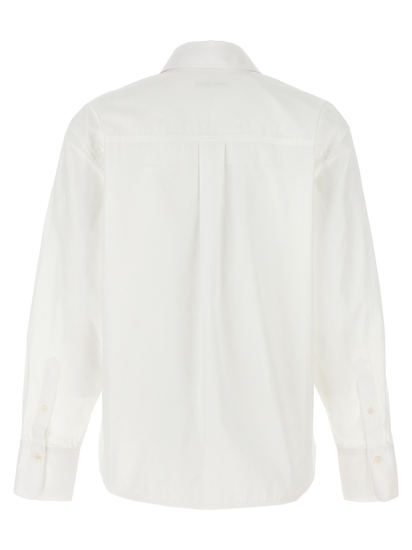Cropped shirt with logo embroidery Shirt, blouse