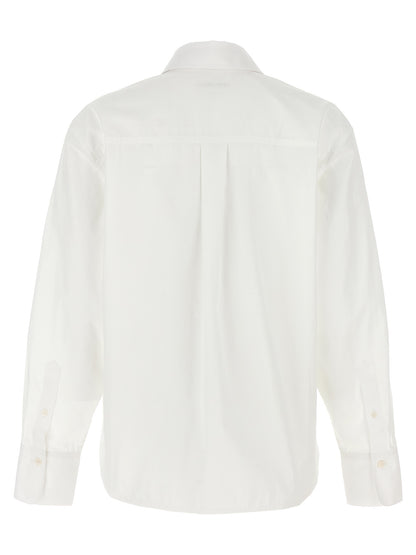 Cropped shirt with logo embroidery Shirt, blouse