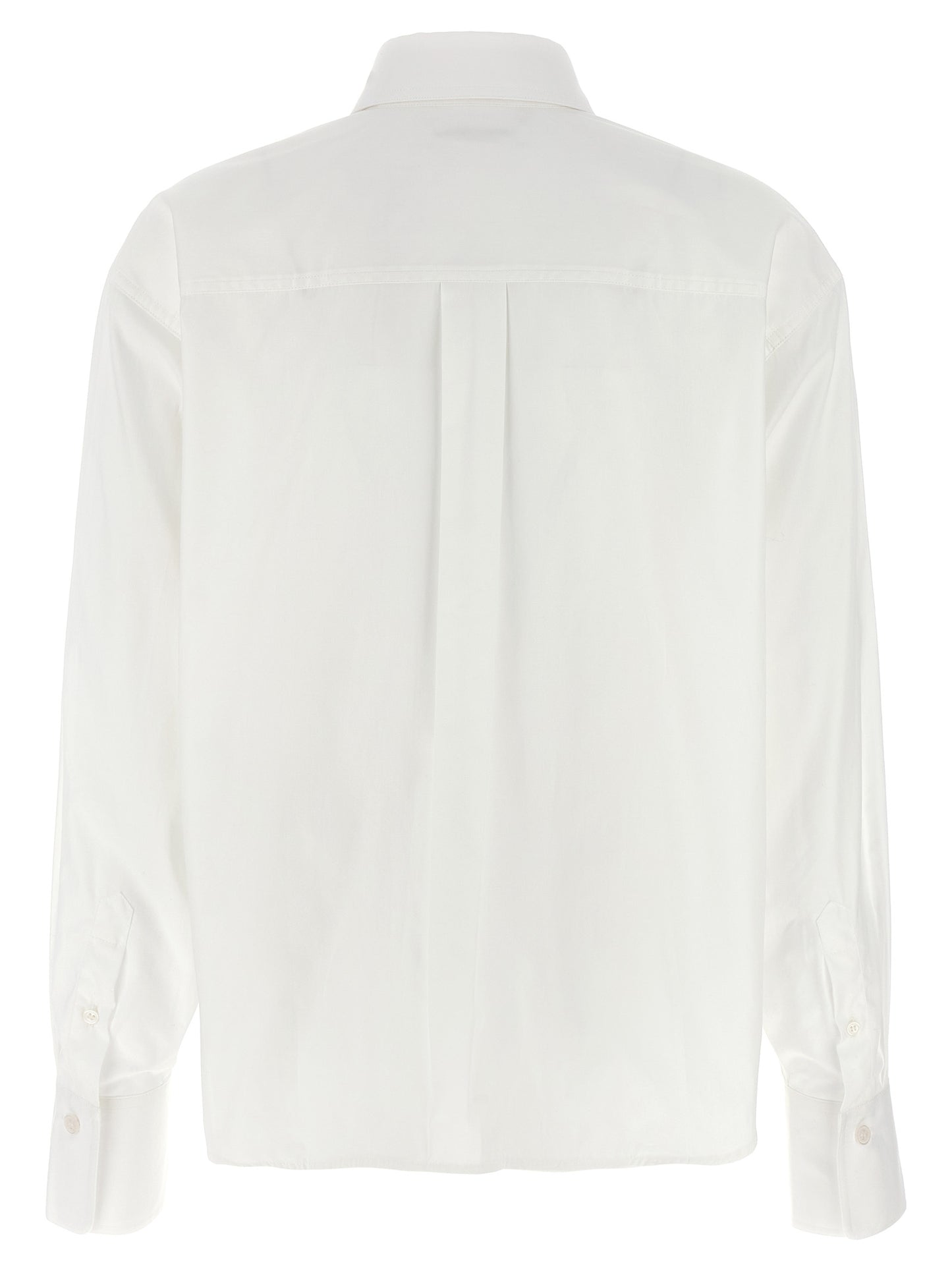 Cropped shirt with logo embroidery Shirt, blouse