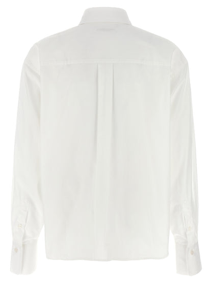 Cropped shirt with logo embroidery Shirt, blouse