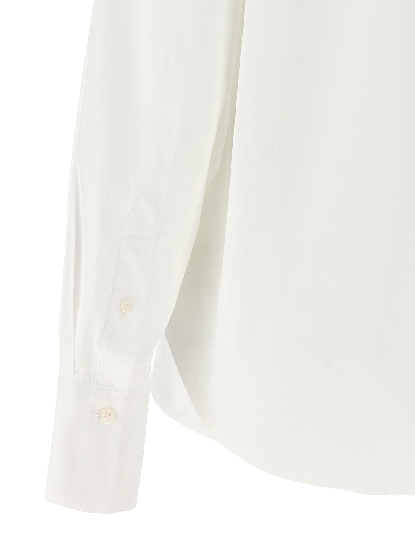 Cropped shirt with logo embroidery Shirt, blouse