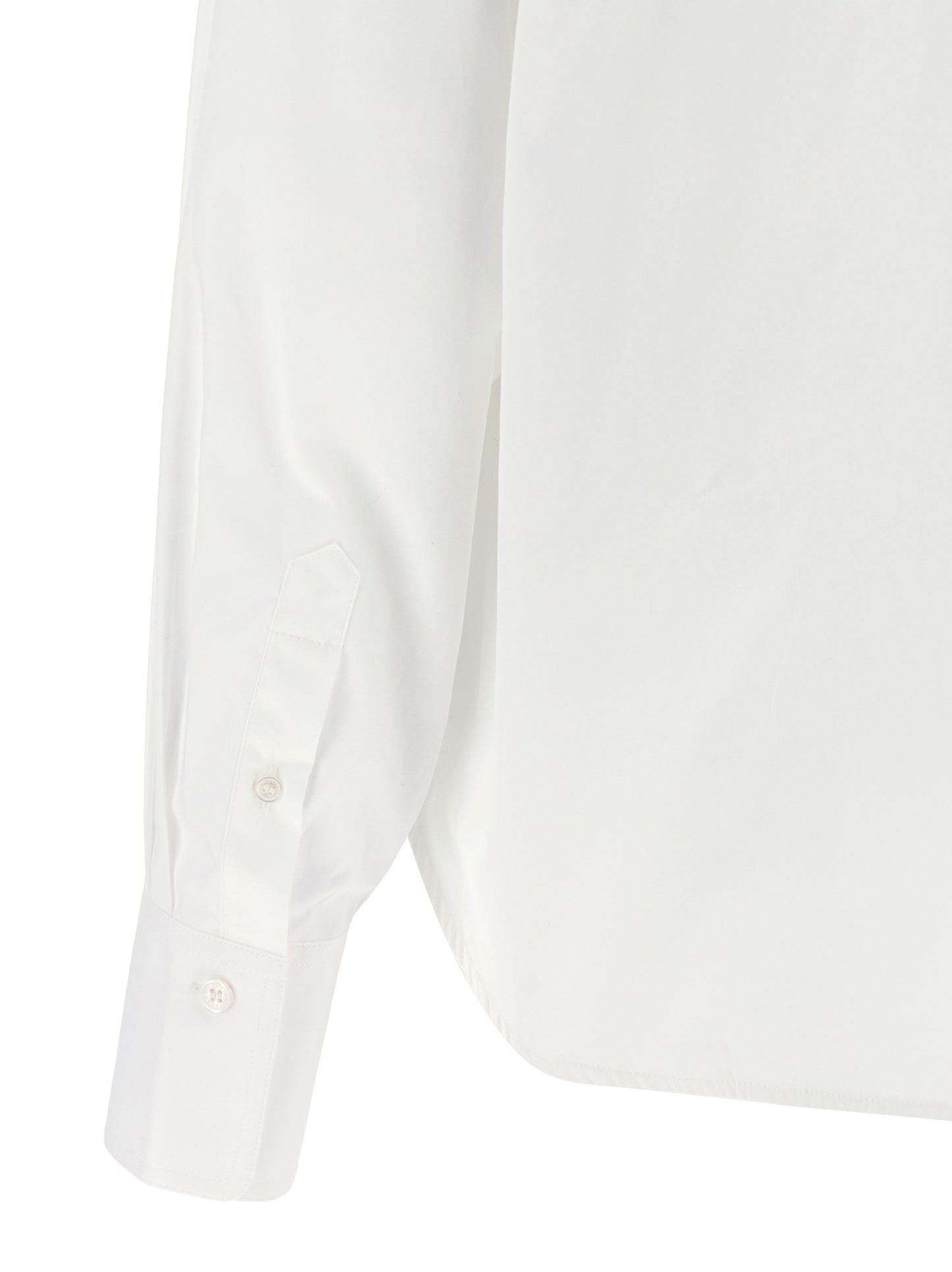 Cropped shirt with logo embroidery Shirt, blouse