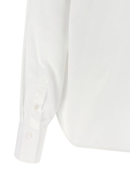 Cropped shirt with logo embroidery Shirt, blouse
