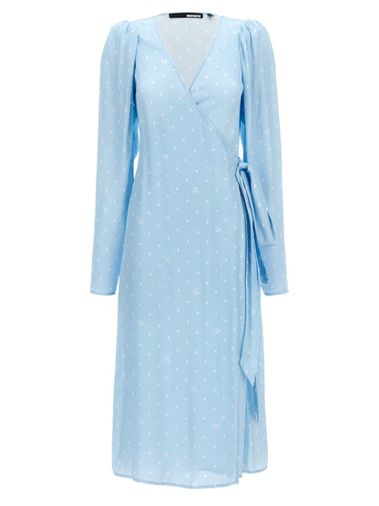 'Textured Midi Wrap' dress Dresses