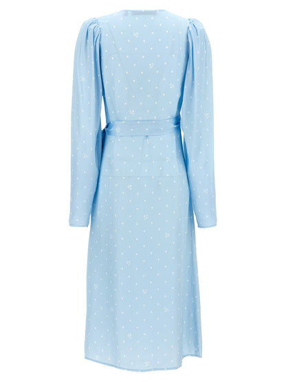 'Textured Midi Wrap' dress Dresses