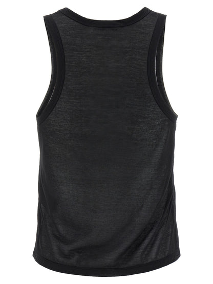 Logo embroidery tank top Tops