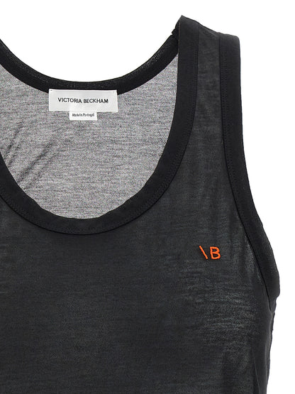 Logo embroidery tank top Tops
