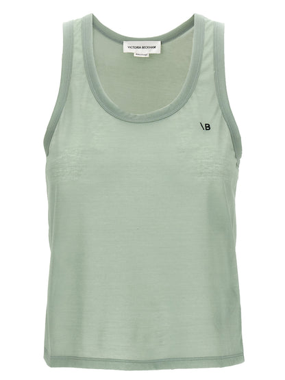 Logo embroidery tank top Tops