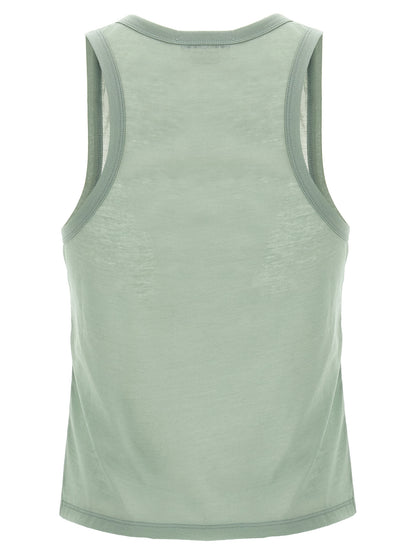 Logo embroidery tank top Tops