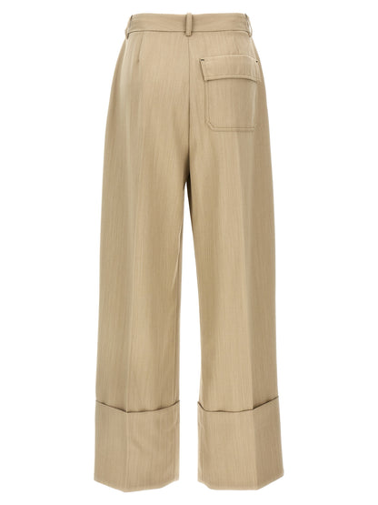 Maxi turn-up pants Pants