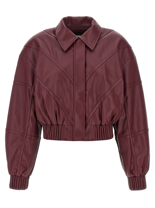 Leather effect bomber jacket Down jacket, Parka, Casual jackets