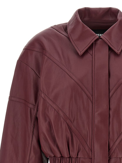 Leather effect bomber jacket Down jacket, Parka, Casual jackets