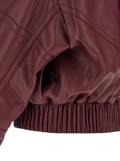 Leather effect bomber jacket Down jacket, Parka, Casual jackets