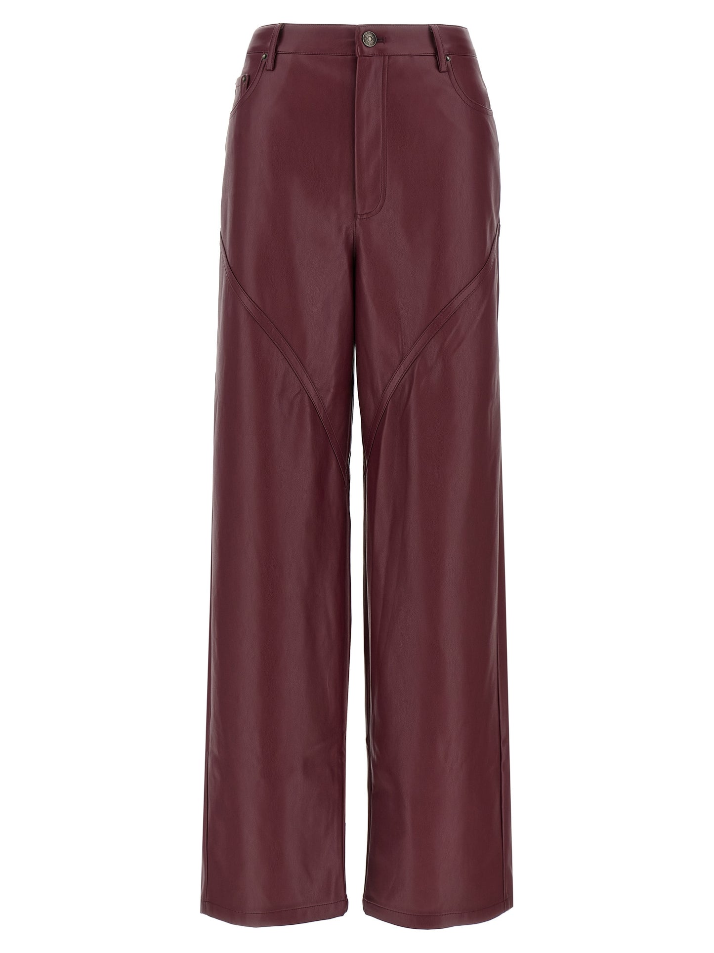 'Mid Waisted Piping' pants Pants